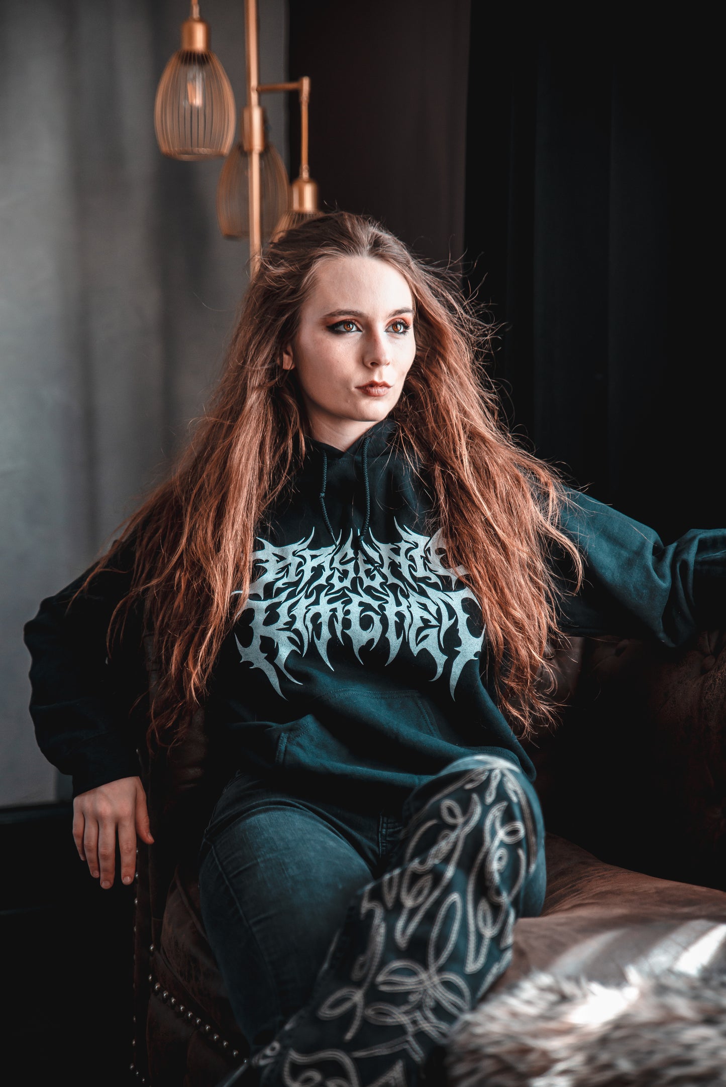 Black Arsenic Kitchen Hoodie (White Logo)