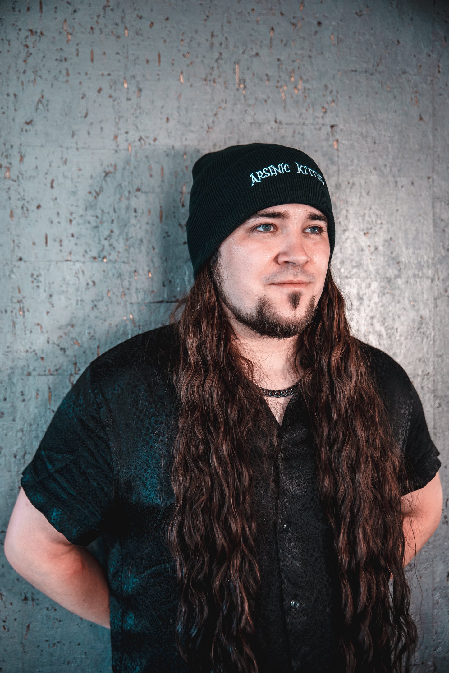 Black Beanie (white logo)