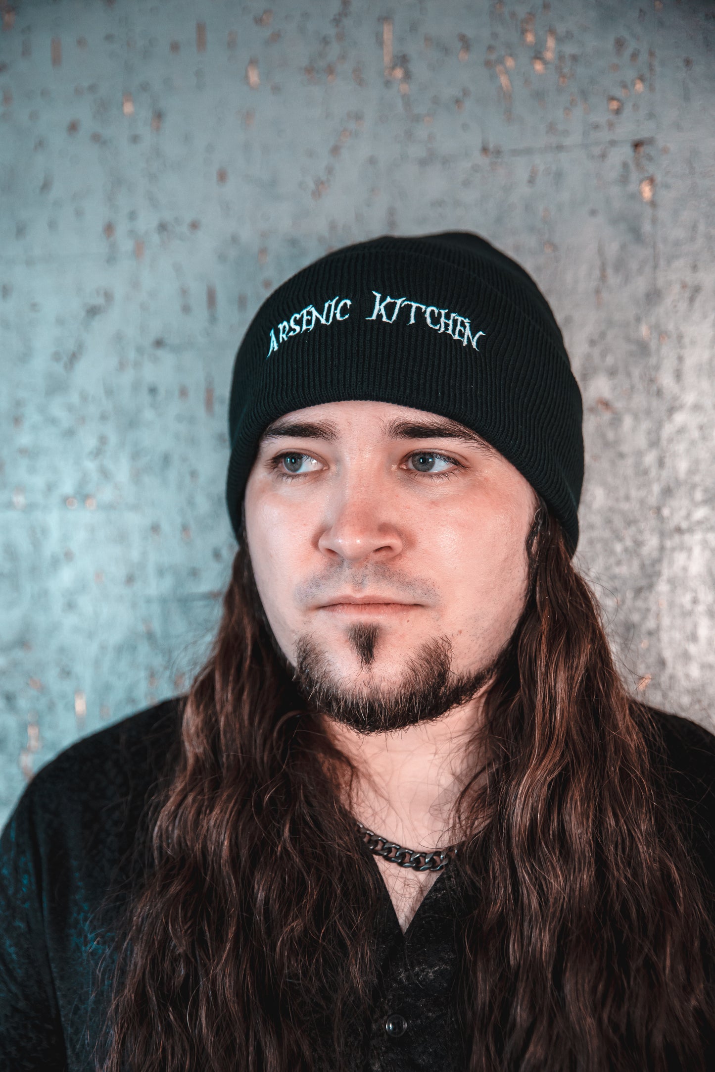 Black Beanie (white logo)