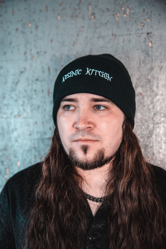 Black Beanie (white logo)