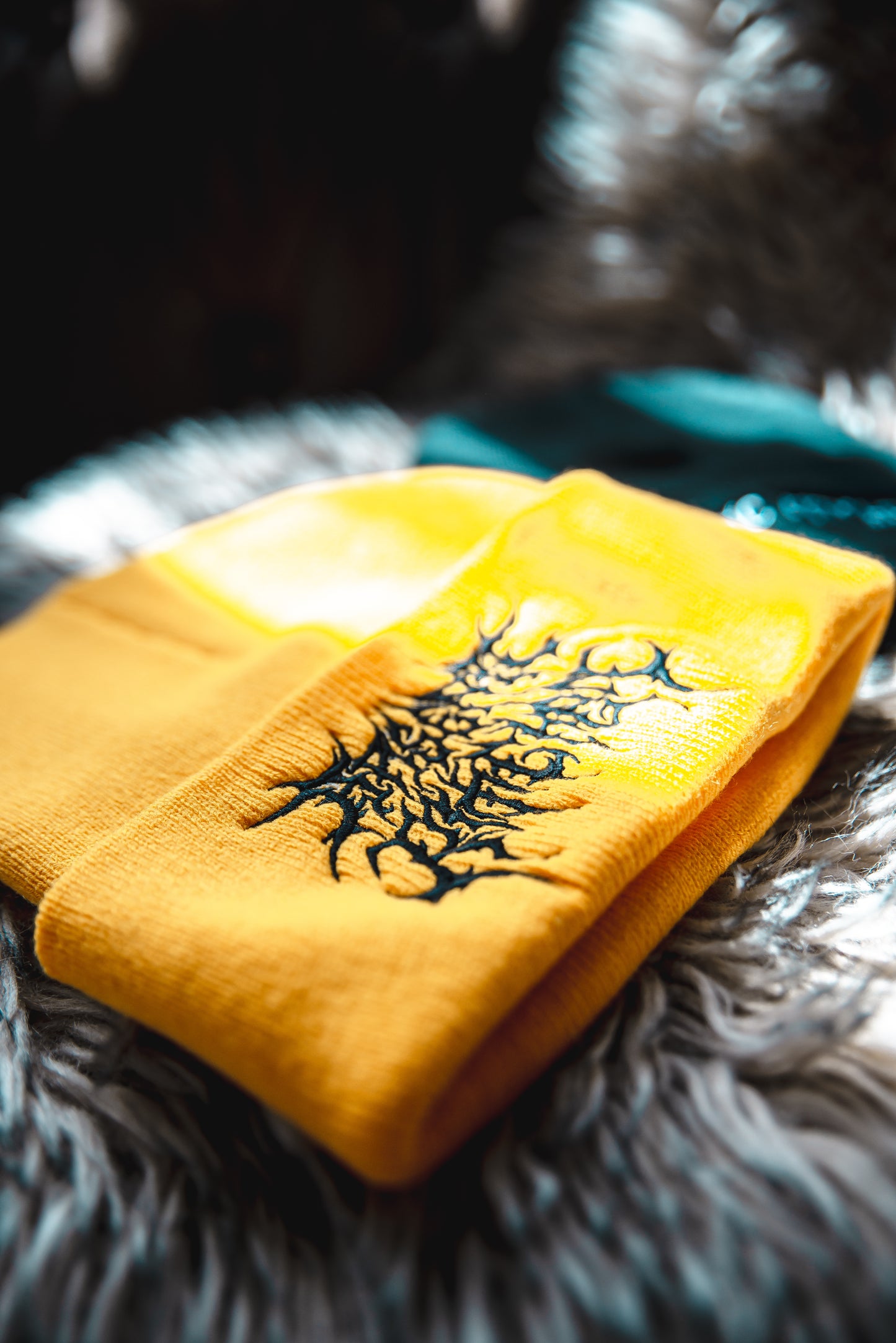Yellow Beanies (black logo)